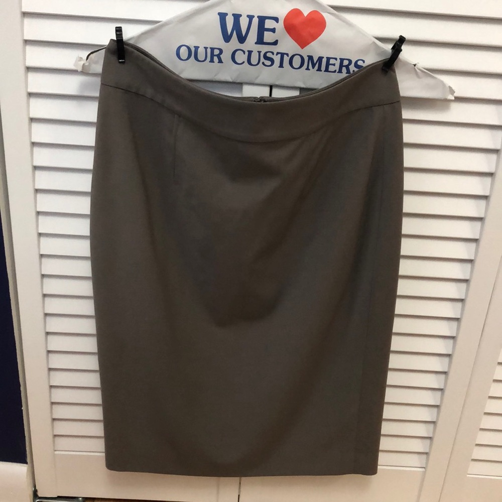 Ann Taylor Silver Skirt